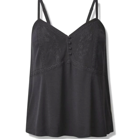 ❤️NWT VINTAGE TORRID BABYDOLL TANK - WASHABLE CRINKLE GAUZE BUTTONS - PLUS SIZE - Picture 11 of 14